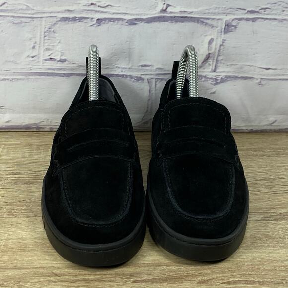 Vionic Uptown Black Suede Slip On Shoes Women's Size 7 Comfort Loafers Flats - Picture 2 of 8